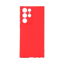 Capa de Silicone para Samsung Galaxy S22 Ultra Vermelho Capa de Silicone para Samsung Galaxy S22 Ultra Vermelho